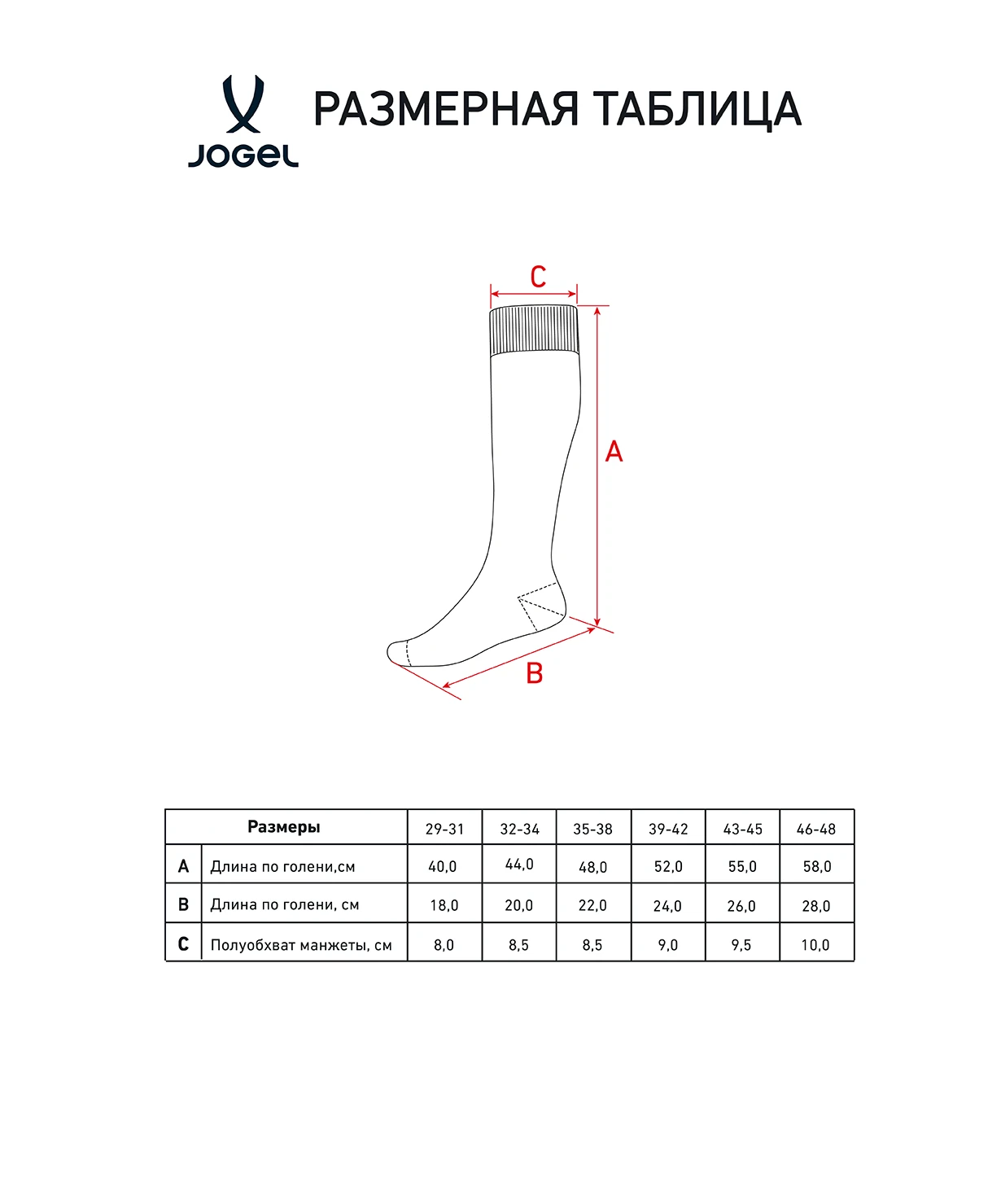 Гетры JOGEL MATCH 2 PerFormDRY Socks, зеленый ЦБ-00008712